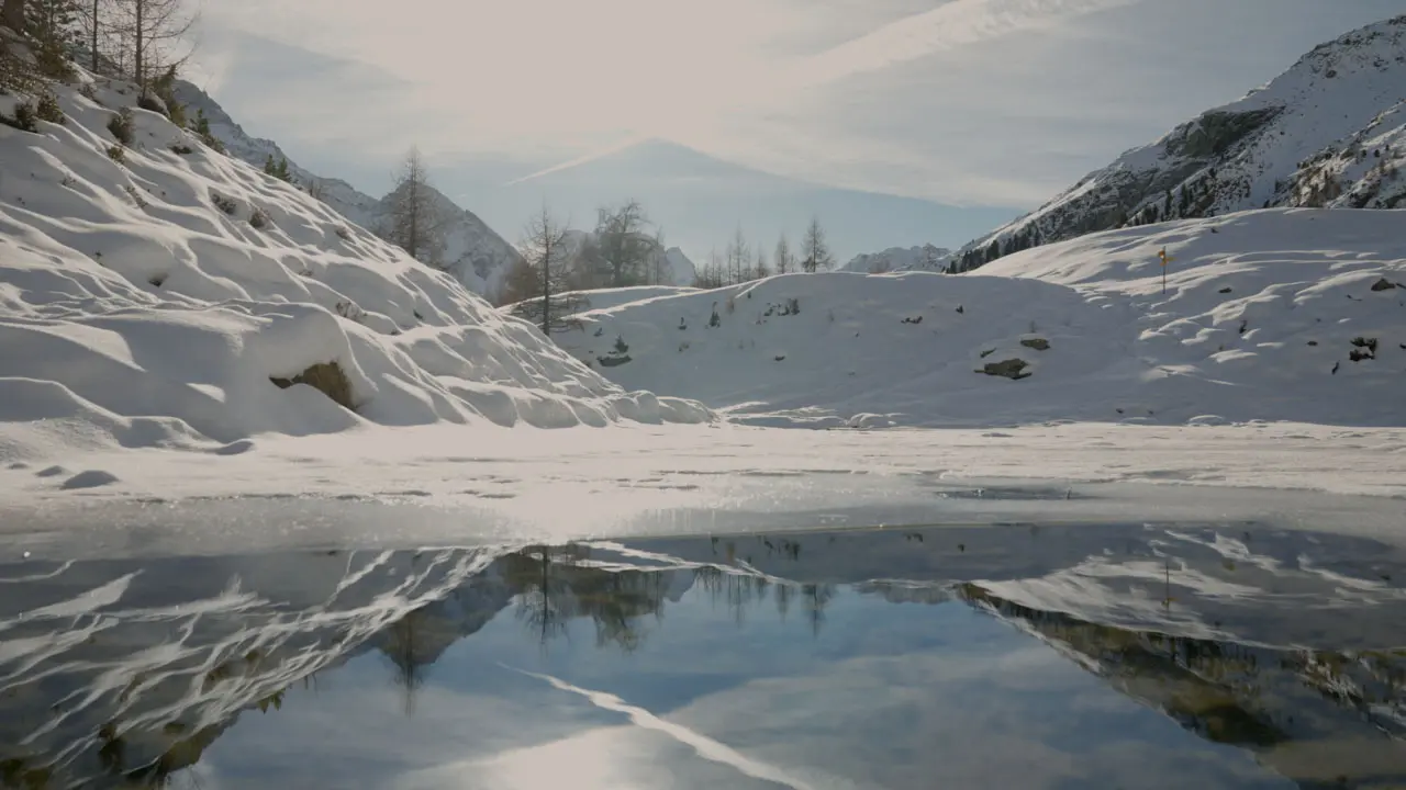 Winterlandschaft im Wallis