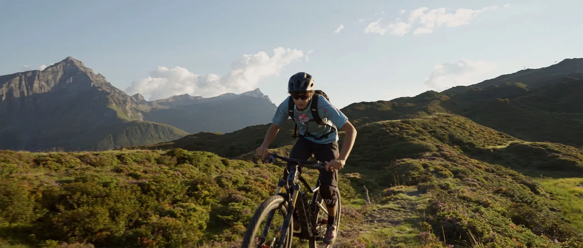 Moutainbiker in den Bergern